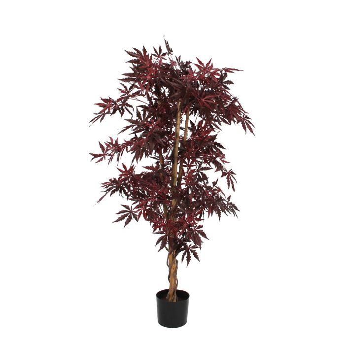 MICA DECORATIONS MAPLE ARTIFICIAL PLANT - H150 X Ø80 CM - RED