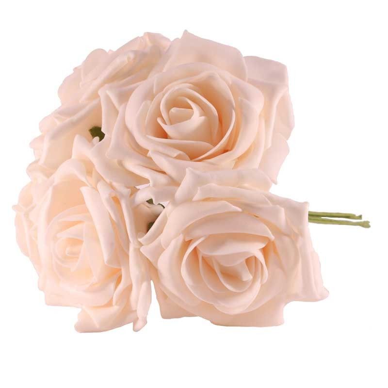 Artificial - Foam Tea Rose - Ivory